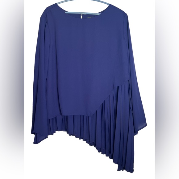 The Limited Women’s Astral Aura Asymmetrical Pleated Long Sleeve Tunic Top XL - Picture 2 of 13